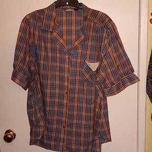 Vintage button down top